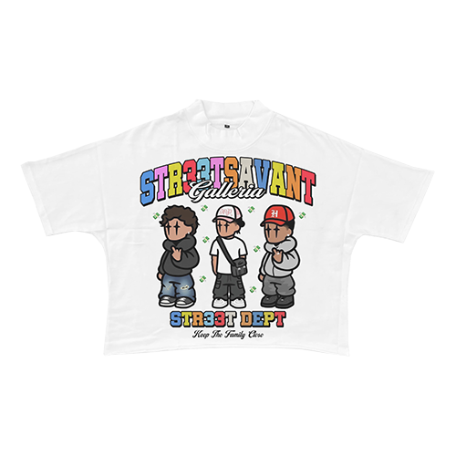 KEEP THE FAMILY CLOSE TEE WHITE